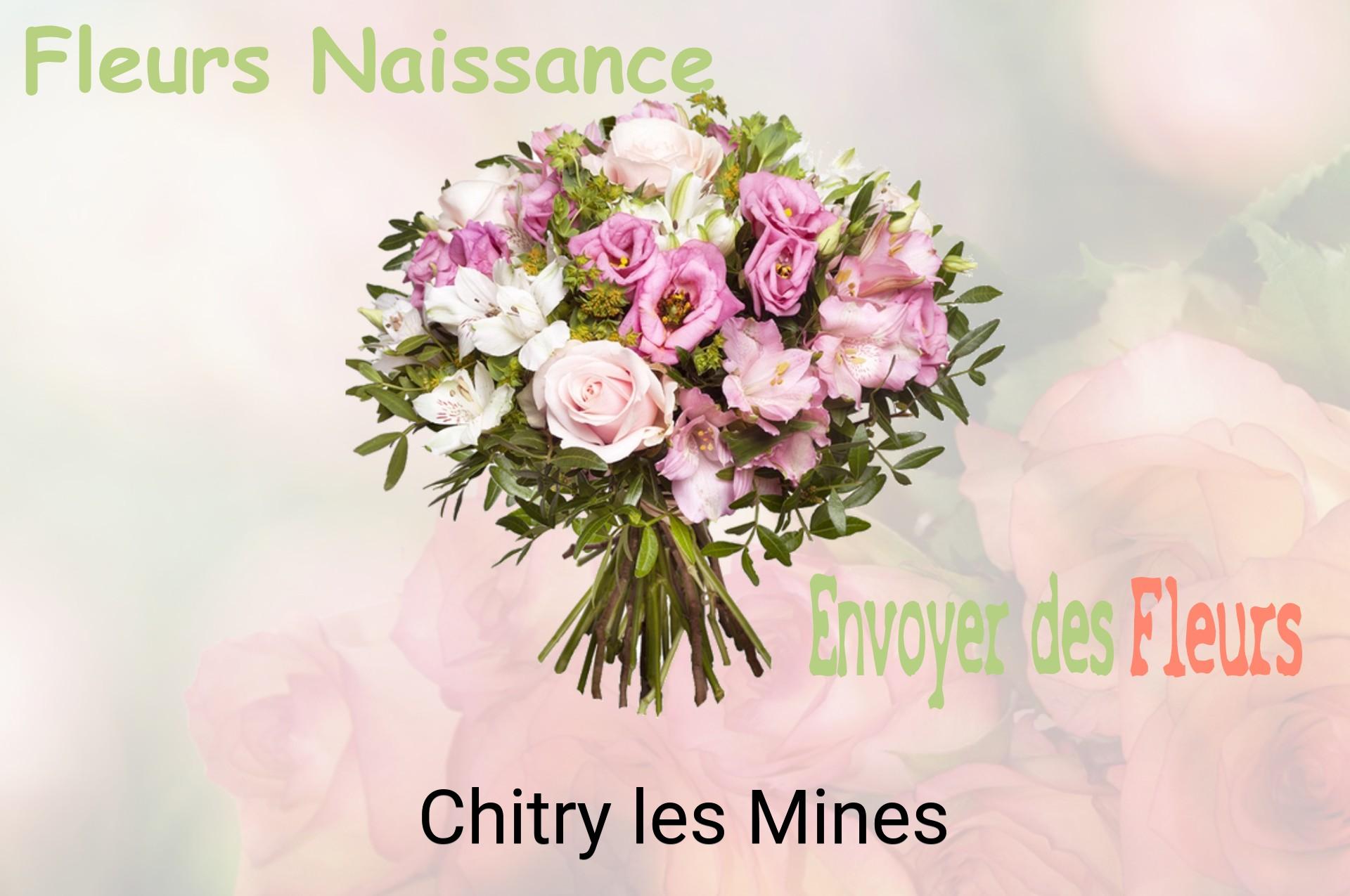 Bouquet de fleurs de naissance livré à Chitry-les-Mines